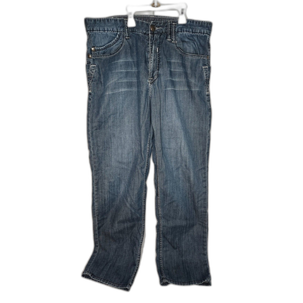 Vintage Ecko Unltd Embroidered Eagle 1972 Baggy Jeans | Men's Size 34 | Blue - Picture 2 of 10
